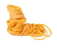 HBALDTEDC Les caoutchoucs, Anneaux en Caoutchouc Jaune Robustes et Extensibles de Haute qualité, Bandes élastiques en Caoutchouc, Anneau en Caoutchouc Solide de 25/50/60 * 4mm, 50 pièces(25x4mm)