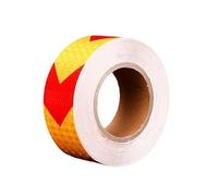 HBALDTEDC Ruban de signalisation de danger, Ruban adhésif réfléchissant en PVC 2 pouces x 82 pieds Multicolore(C)