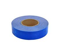 HBALDTEDC Ruban de signalisation de danger, Ruban réfléchissant 1,6 po x 9,8 pi, imperméable, haute visibilité, bleu