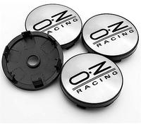 HBANMK 4 Pièces Cache Moyeux pour OZ Racing 60mm, Capuchons de Moyeu de Roue Voiture, Couvercle de Moyeu Central de Jante Étanche Anti-poussière Cache-moyeux,C