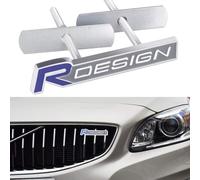 HBANMK Autocollants Emblèmes de Voiture pour Volvo R Design S60 V60 XC60 S60 V40, Logo Emblème Badge, Autocollant D'Insigne Voiture Lettres Badge Plaque Autocollant de Décoration