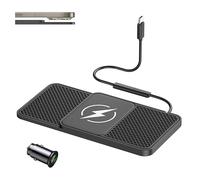 HBANMK Chargeur sans Fil Voiture pour Audi A3 2015 2016 2017 2018 2019 2020 2021 2022-2026, Tapis de Charge Induction 20W, Chargeur Téléphone, Surface Antidérapante, Pose Stable,A Type-C 30cm