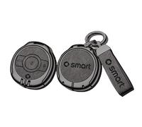 HBANMK Coque de Clé de Voiture pour Smart #1#3 Brabus, Housse de Protection des Clés de Voiture, Etui Cles Étui Clés, Couvre Clef Cache Cle Voiture Telécommande,B Grey