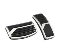 HBANMK Couvre Pédale de Voiture pour Mitsubishi Outlander PHEV 2018-2021, Couverture D'accélérateur de Frein d'embrayage Repose-Pieds Antidérapant, Capuchons de Pédale de Gaz,A at