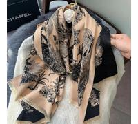 HBBFZZ Écharpe à imprimé Floral de Luxe pour Femmes, écharpes en Cachemire Pashmina d'hiver Plus Chaudes, châles, couvertures épaisses pour Femmes