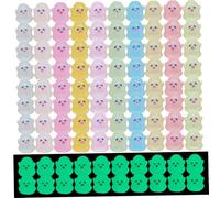 Hbbgdiy 100pcs Brillent dans la Figurine Sombre Figurine Set Mini Resin Ghosts Migne Halloween Decor Figurines for Dollhouse Fairy Garden Payscape Party et Hauted House
