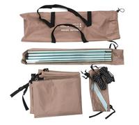 Hbbgdiy 118x78 Pouces Oxford Tissu hailgate Tente et Alum de Voiture, Refuge de Camping SUV surproof/arrière étanche pour Les UV pour Plage, Pique-Nique et Aventures extérieures (Khaki)