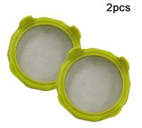 Hbbgdiy 2pcs Couvre Filtre à Maille Verte de Couvercle pour Les germes de Haricots, Brocoli, Haricots mungistes, lentilles, graines Pot Jarre