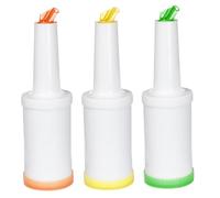 Hbbgdiy 3 pcs Bar Juice vers des Bouteilles, Un Distributeur d'alcool à capacité 1L, Un Bar à Salade en Plastique léger et mélangeur de Cocktails pour Le Barman