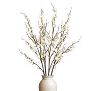 Hbbgdiy 4pcs Branches de Fleur de Cerisier Longue Tige Fausse Fleur Sprays artificiels Arrangement Floral Printemps Artificiel pour Le Magasin fête Mariage à la Maison décoration Jardin, Bla