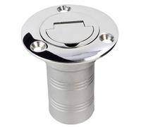 Hbbgdiy Bouchon de Remplissage de Pont Bateau, quincaillerie Bateau en Acier Inoxydable 38 mm avec Capuchon sans clé, Remplacement Poli Miroir, Montage à vis, quincaillerie Marine