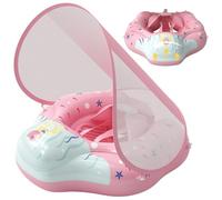 Hbbgdiy Bouée de Natation Gonflable antidérapante et réglable avec auvent pour bébé, avec Pompe, pour Filles et garçons, Taille XL