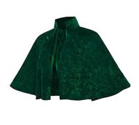 Hbbgdiy Cape Courte pour Femmes et Filles, châle Gothique médiéval pour Femmes, Cape en Velours Renaissance, Lolita pour Costume de fête