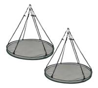 Hbbgdiy Catcher de graines d'oiseau 2 Emballe Un Grand Plateau Suspendu de 30 Pouces pour Les mangeoires à Oiseaux, Les Accessoires Jardin pour Le Colibri en Plein air et l'alimentation