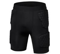 Hbbgdiy Ceinture de Football 5 Coussinets pour Homme, Short de Compression Respirant à séchage Rapide avec Protection des Hanches et des Cuisses pour Le Basket-Ball et Le Baseball, Taille L