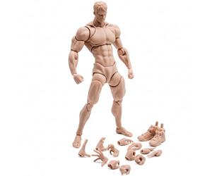 Hbbgdiy Corps de Figurine d'action mus Super articulée Masculine à l'échelle 1/12, Flexible de 6 Pouces avec Accessoires complets pour collectionneurs, Figurines personnalisées, Peau Blanche