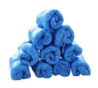 Hbbgdiy Couvre-chaussures jetables 100pcs Couvercles de bottes en plastique imperméables Overchoes sans glissement pour la protection du sol en intérieur, médical, nettoyage, épreuve de poussière