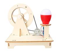 Hbbgdiy Générateur de manivelles à Main Jouets éducatifs DIY Apprentissage éolien générateur de Sciences kit Construction