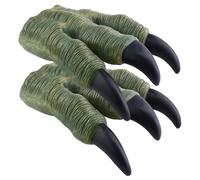 Hbbgdiy Griffes de Dinosaure, Gants de Dinosaure réalistes, 2 pièces, 5 x 9 Pouces, en Vinyle Souple, 3 Doigts, pour Accessoires Costume d'halloween, Fournitures fête