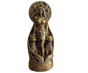Hbbgdiy Hecate Statue 3, 4x8, 5 Pouces Déesse de résine Hékate Figurine pour l'autel de Sorcellerie, Sculpture spirituelle pour Les rituels Magiques et la décoration Bureau