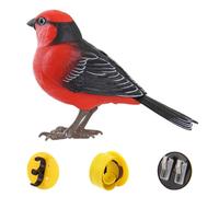 Hbbgdiy Jouet d'oiseau Chantant électrique, Figurine d'oiseau activée par Le Son du Mouvement, Robot interactif à Piles pour Enfants, décoration de Bureau ou de terrasse, Style 2
