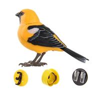 Hbbgdiy Jouet interactif pour Oiseau Robot, Oiseau Chantant et gazouillant activé par Le Mouvement et Le Son, Animal de Compagnie de Simulation à Piles pour Enfants, décoration intérieure extérieure