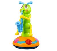 Hbbgdiy Jouet Saxophone Dansant Chenille Saxophone Jouet avec Musique et lumière évitement d'obstacles bébé sensoriel pour Les Tout-Petits Jeu d'apprentissage précoce