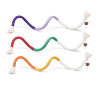 Hbbgdiy Jouets de Corde à mâcher pour Chat 3 pièces Cordes à mâcher dentaires infusées d'herbe Chat 27, 6 Pouces Jouets interactifs de Chaton d'intérieur pour Le Nettoyage des Dents et Le Jeu dentit