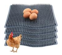 Hbbgdiy Lot de 4 Coussins de Nidification pour Poulets 35, 6 x 30, 5 cm, Doux et lavables, Coussins Nidification réutilisables en PE pour poulailler et poulailler, Accessoires