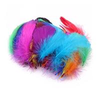 Hbbgdiy Plumes pour travaux manuels, 3, 5 à 5, 9 Pouces, 100 pièces, Plumes colorées, légères et Souples, pour Bricolage, Mariage, Maison, fête, Attrape-rêves