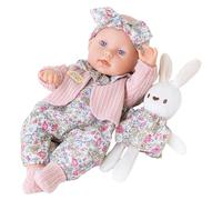 Hbbgdiy Poupée bébé de 12 Pouces pour Tout-Petits, articulations Mobiles avec vêtements et Accessoires, Jouet Lapin pour Filles, Enfants âgés de 1, 2, 3, 4, 5, 6 Ans, Jeu Simulation, Cadeaux d'annive