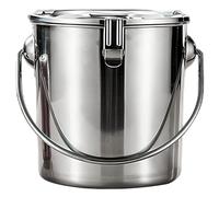 Hbbgdiy Récipients de Stockage des Aliments en Acier Inoxydable de 9 L, étanches aux fuites et à l'humidité, avec poignée et Boucle, boîtes Cuisine en métal pour Garde-Manger, Riz, café, thé.