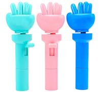 Hbbgdiy Rock Paper Scissors Toy 3PCS Safe ET Fun HANDELD Rock Paper Scissors Game Entertainment Interactive Toy Finger Dumping Game for Home Party, Random Couleur