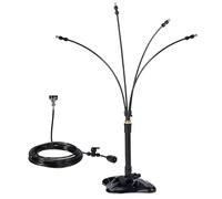 Hbbgdiy Système de brumisation de terrasse à Hauteur réglable, Conduite d'eau Flexible Portable 26 Pieds et Buses pour Refroidir la Cour extérieure, Le Porche, la Piscine et Le Barbecue