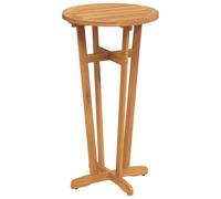 HBBMGYD Table de Bar Jardin Ronde en Bois Massif d'Acacia, 60 x 105 cm | Bois tropical durable, finition huilée facile à entretenir, usage intérieur et extérieur, montage simple avec notice fournie