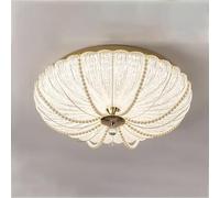 HBBursts Lustre En Cristal, Plafonnier Princesse, Avec Abat-jour Verre Et Chaînette De Perles 40 Cm, Éclairage Encastré For Chambre, Couloir, Hôtel(30cm/12in)