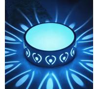 HBBursts Plafonnier LED RGB, Spot Ajouré 3W Rouge/bleu/vert/blanc Chaud, Installation Facile, Trou Encastré 5-9cm For Placard D'entrée(3W blue light,Standard)