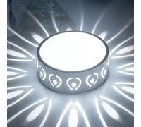 HBBursts Plafonnier LED RGB, Spot Ajouré 3W Rouge/bleu/vert/blanc Chaud, Installation Facile, Trou Encastré 5-9cm For Placard D'entrée(3W 7changing light,Standard)