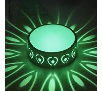 HBBursts Plafonnier LED RGB, Spot Ajouré 3W Rouge/bleu/vert/blanc Chaud, Installation Facile, Trou Encastré 5-9cm For Placard D'entrée(3W green light,Recessed)