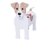 HBBursts Pots De Fleurs En Forme Chien Westie, Animaux Mignons, Jardinières D'intérieur Et D'extérieur, Conteneurs Rangement Bureau For Plantes Grasses Cactus(Jack Russell,13x9in)