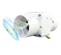 HBBursts Ventilateur De Conduit 2 Pouces, Ventilateur De Tuyau À Flux Mixte avec Variateur De Vitesse 12 V 6 W, Ventilateur Diffuseur D'extraction for Salle De Bain(Speed Governor,A50mm)