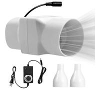 HBBursts Ventilateur D'extraction En Ligne 38 DB, Vitesse Réglable, For Chauffage, Refroidissement, Jardin, Salle De Bain(50-25mm,Speed governor)