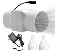 HBBursts Ventilateur D'extraction En Ligne 38 DB, Vitesse Réglable, For Chauffage, Refroidissement, Jardin, Salle De Bain(50-25mm,Power Cord)