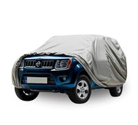 HBCOLLECTION bâche Voiture extérieur Respirante et imperméable Housse de Protection Anti UV, Anti Rayure, Contre la Pluie, Le Soleil, la poussière avec Zip