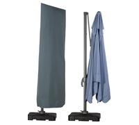 HBCOLLECTION Housse pour Parasol déporté Premium Polyester Gris avec Tige Hauteur 280cm Gamme Elite