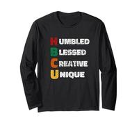 HBCU African Humbled Blessed Creative Unicité Black History Manche Longue