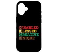 HBCU Humbled Blessed Creative Unique - African Pride Coque pour iPhone 16