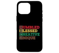 HBCU Humbled Blessed Creative Unique - African Pride Coque pour iPhone 16 Pro Max