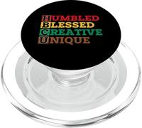 HBCU Humbled Blessed Creative Unique - African Pride PopSockets PopGrip pour MagSafe