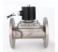 HBDCRJGE Électrovanne à Bride d'eau normalement fermée en Acier Inoxydable 304, 220V DN50 65 80 100(12)